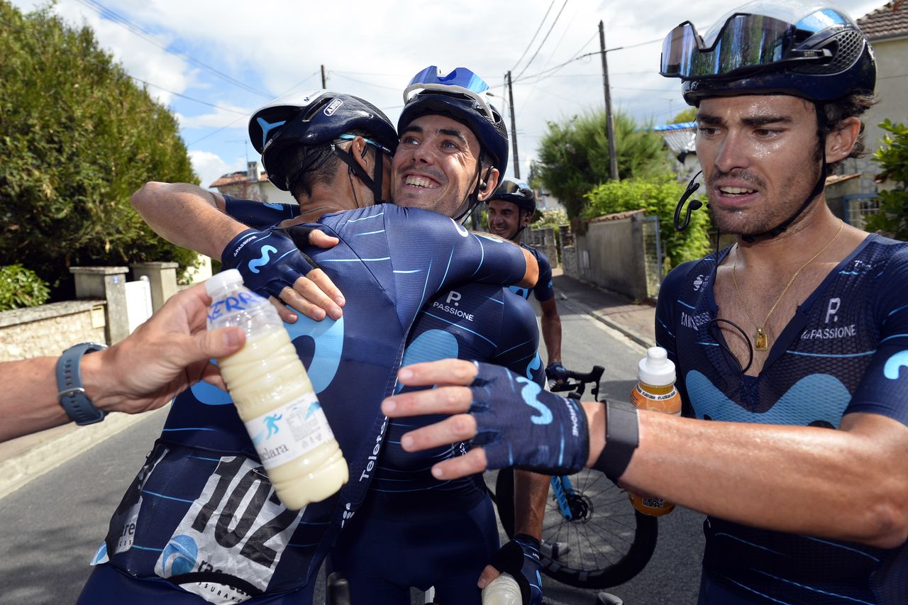 Tour du Limousin - Nouvelle Aquitaine 2022 - 55th Edition - 2nd stage Le Grand Perigueux Champcevinel - Riberac 184.7 km - 17/08/2022 - Alex Aranburu (ESP - Movistar Team) - photo Tommaso Pelagalli/SprintCyclingAgency&Acirc;&copy;2022
