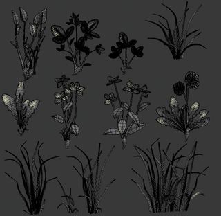 Build a foliage atlas so you can combine different grass types into one model