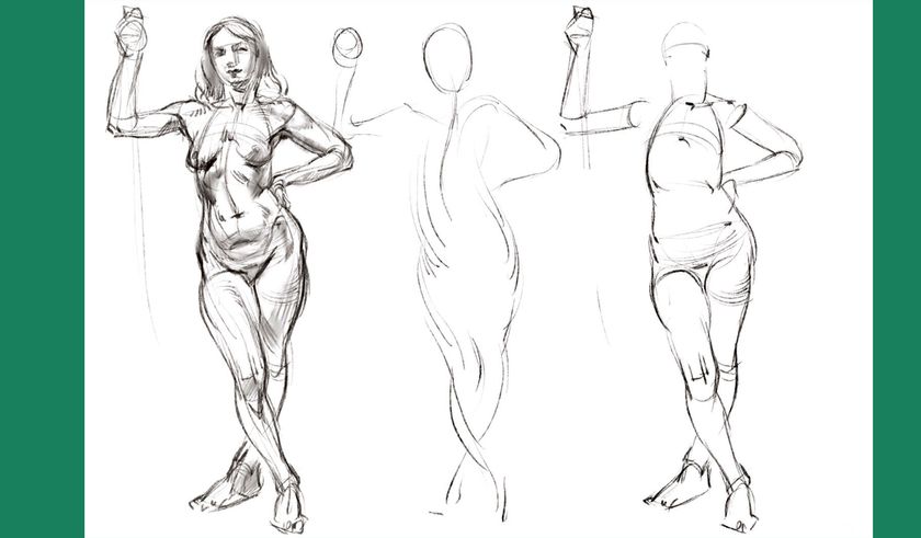 draw anatomy sketches