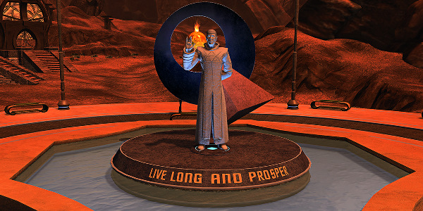 Star Trek Online's Vulcan memorial for Spock