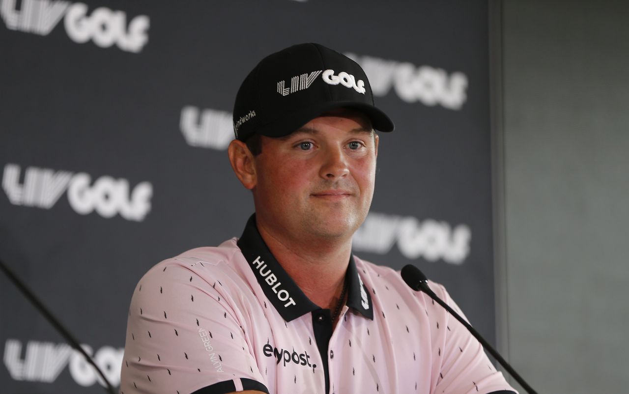 Patrick Reed at LIV Golf press conference