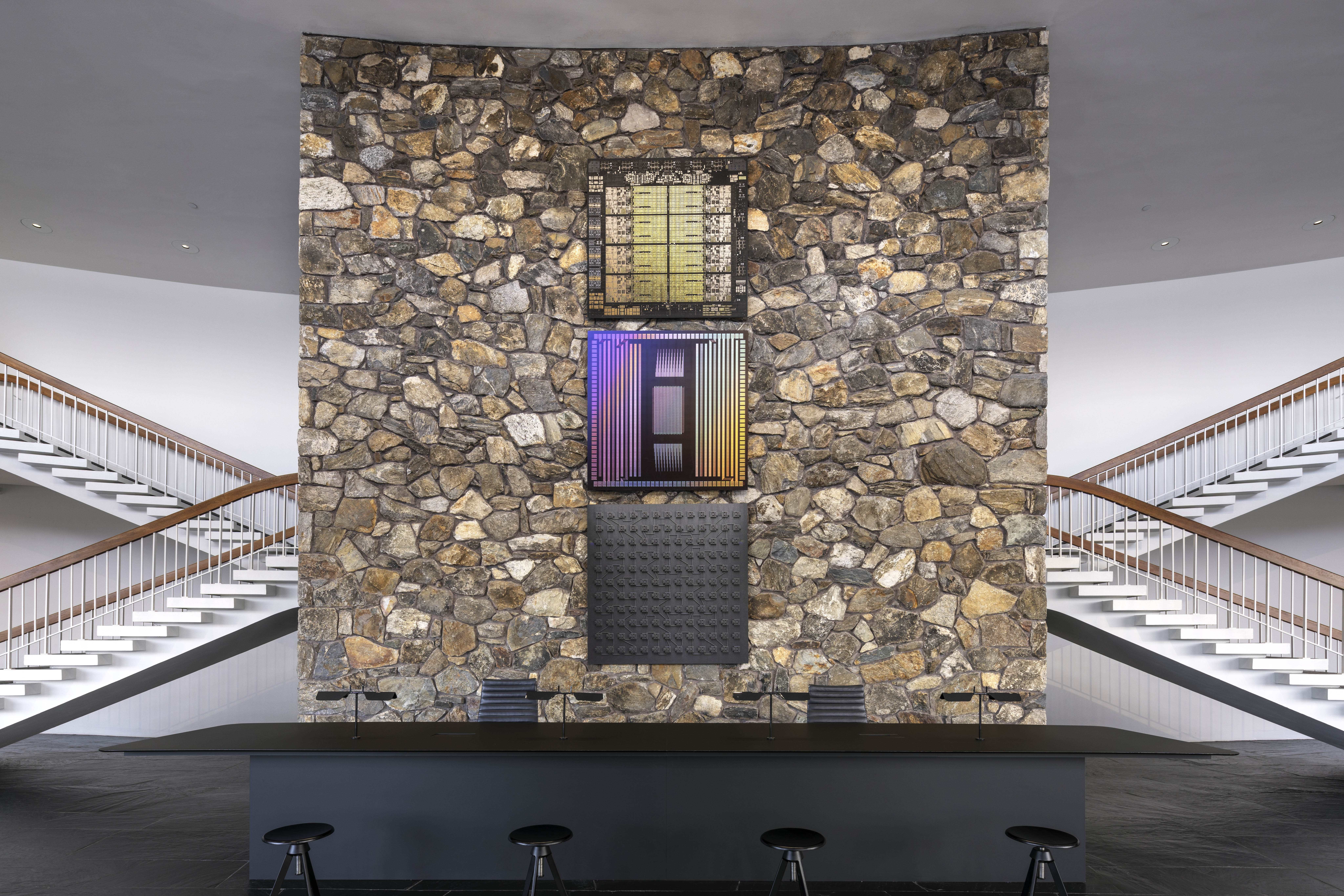 IBM Research office, interior, sleek and minimalist