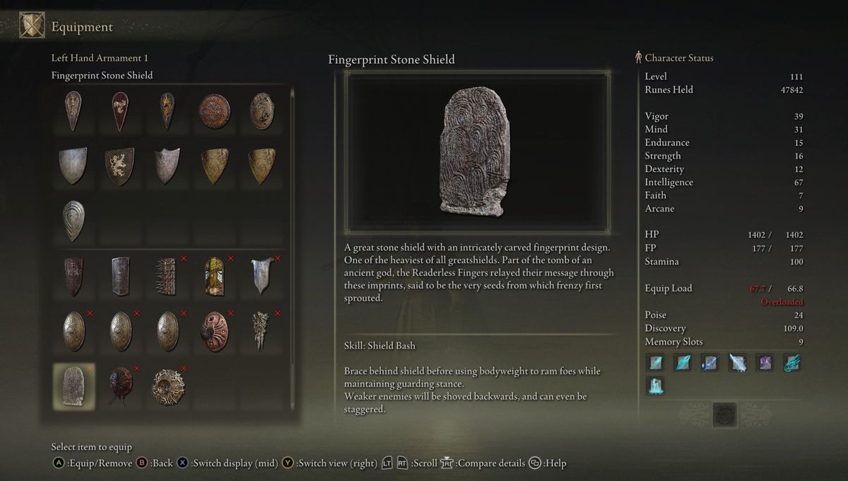 Elden Ring Fingerprint Stone Shield