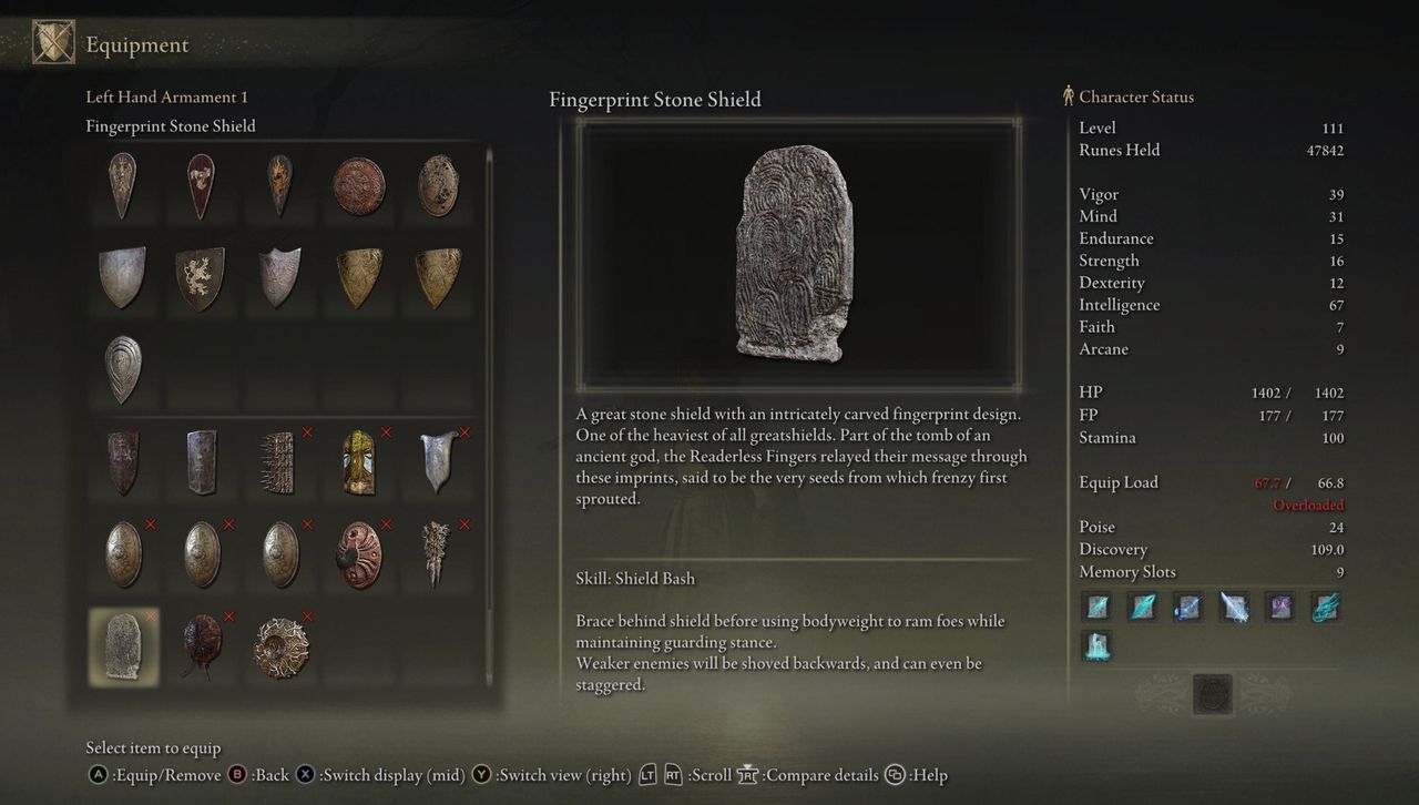 Elden Ring Fingerprint Stone Shield