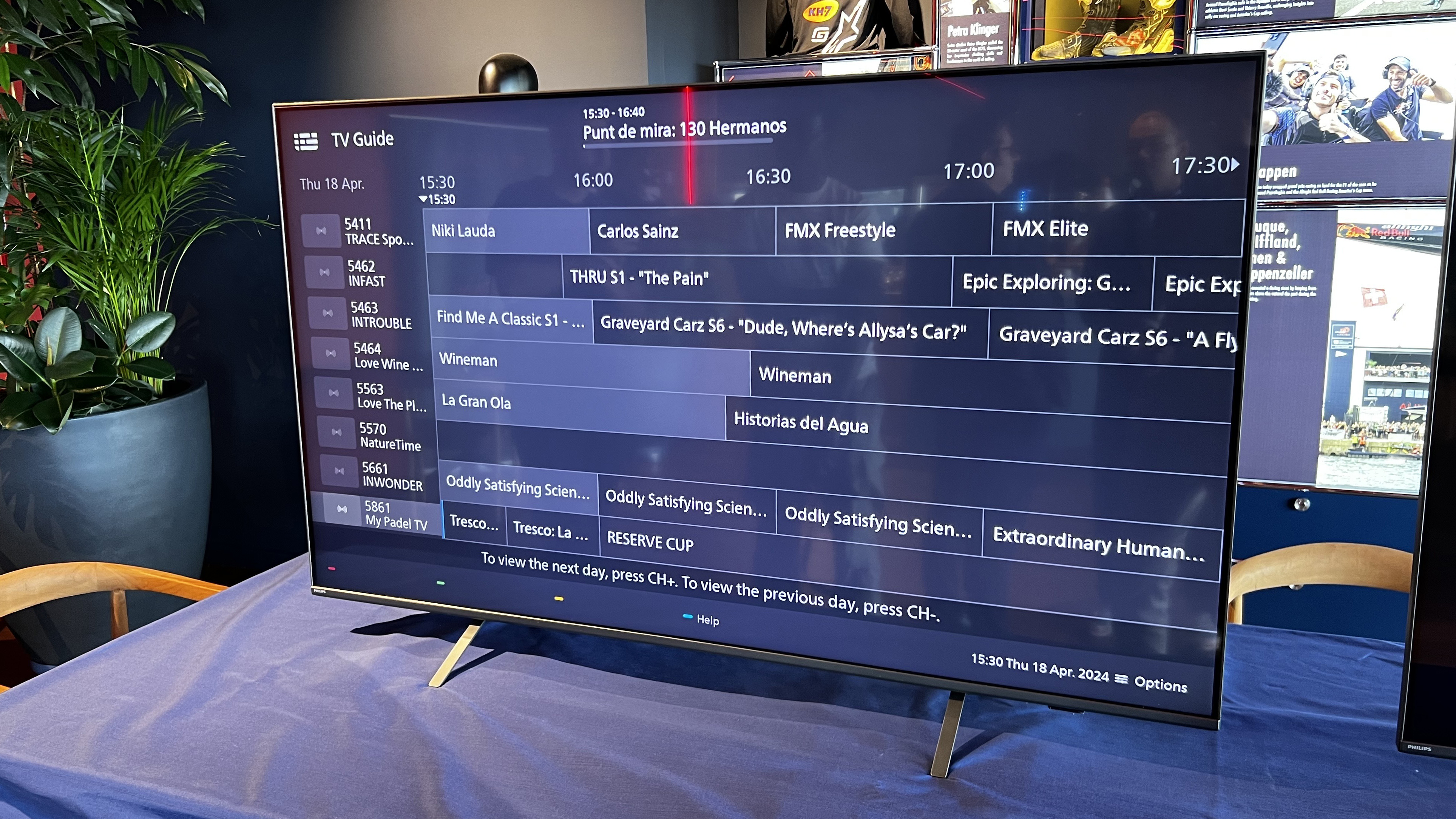 EPG del sistema operativo Titan Smart TV