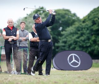 Gary Player can still get it out there for a man of 80 years of age!