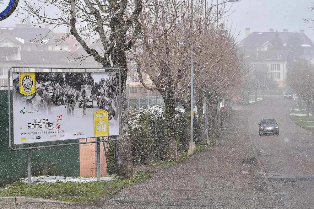 The fourth stage at Tour de Romandie was shortened due to snow