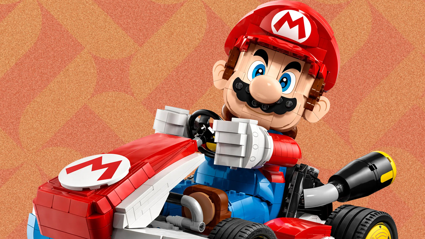 An image of Mario Kart LEGO
