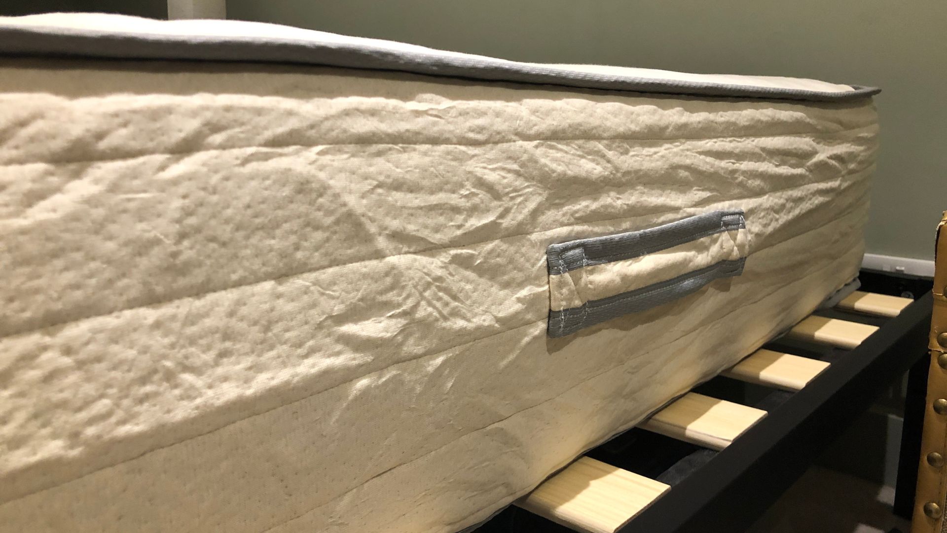 A close-up of the Nolah Natural 11 Mattress's materials and design