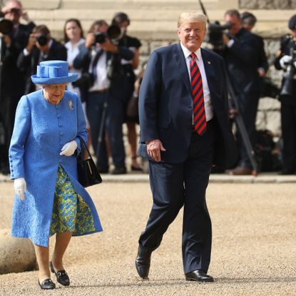 The President Of The United States And Mrs Trump Meet HM Queen