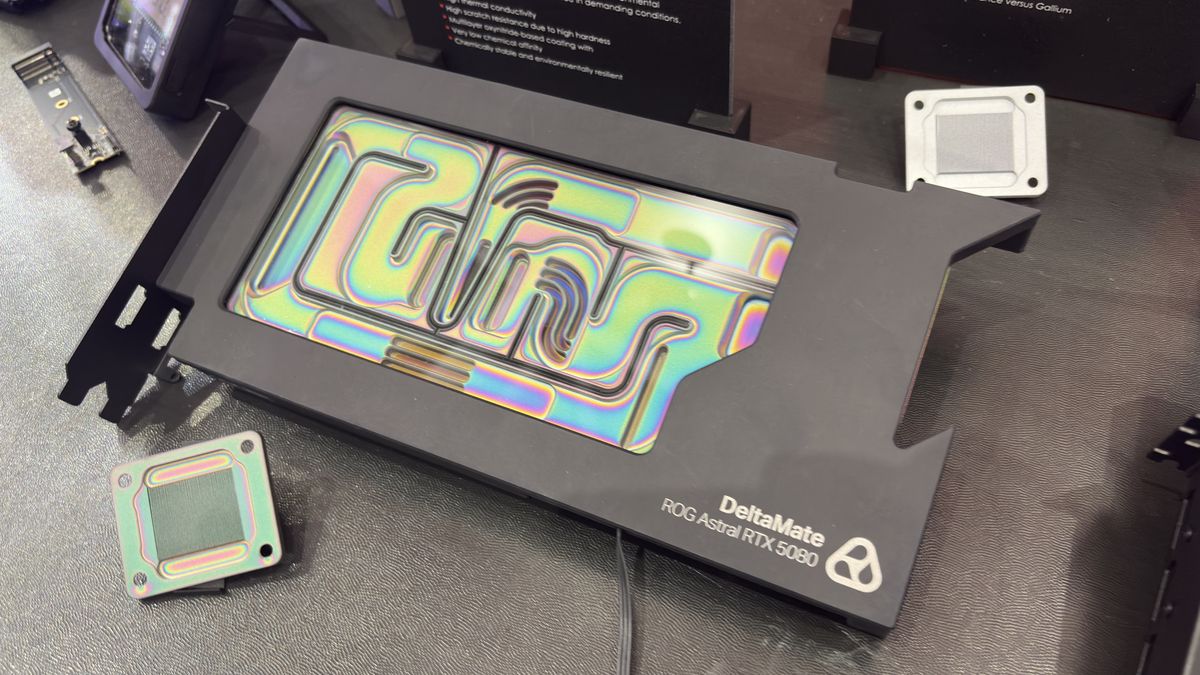 Thermal Grizzly's new prototype products at its Computex 2026 booth.