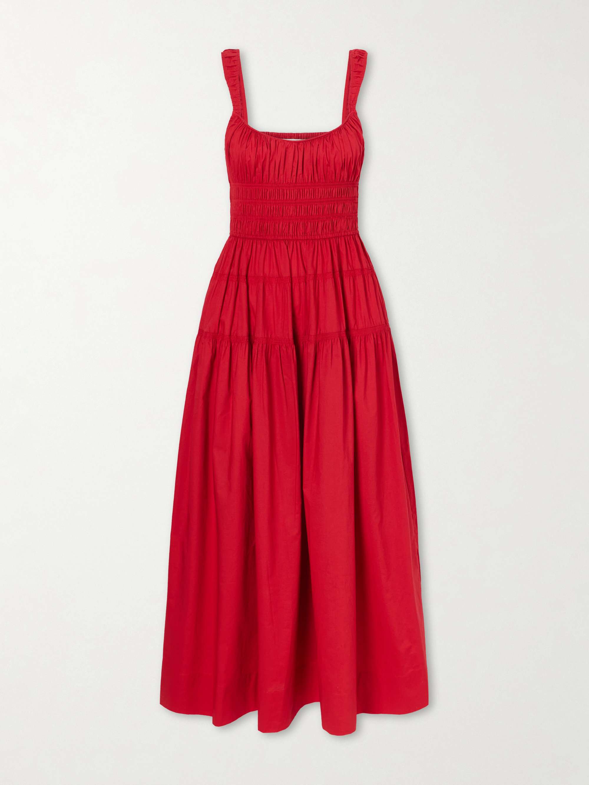 Clover Organic Cotton-Poplin Midi Dress
