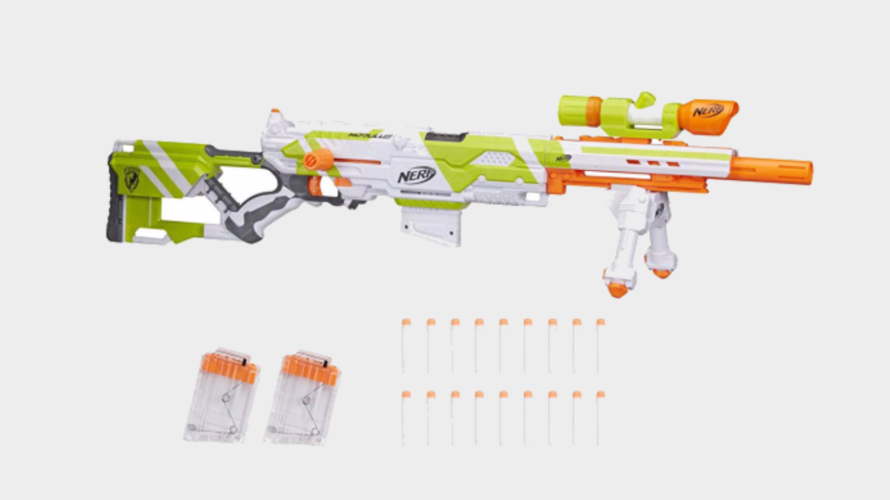 Pick up the impressive Nerf Longstrike Modulus Blaster for just