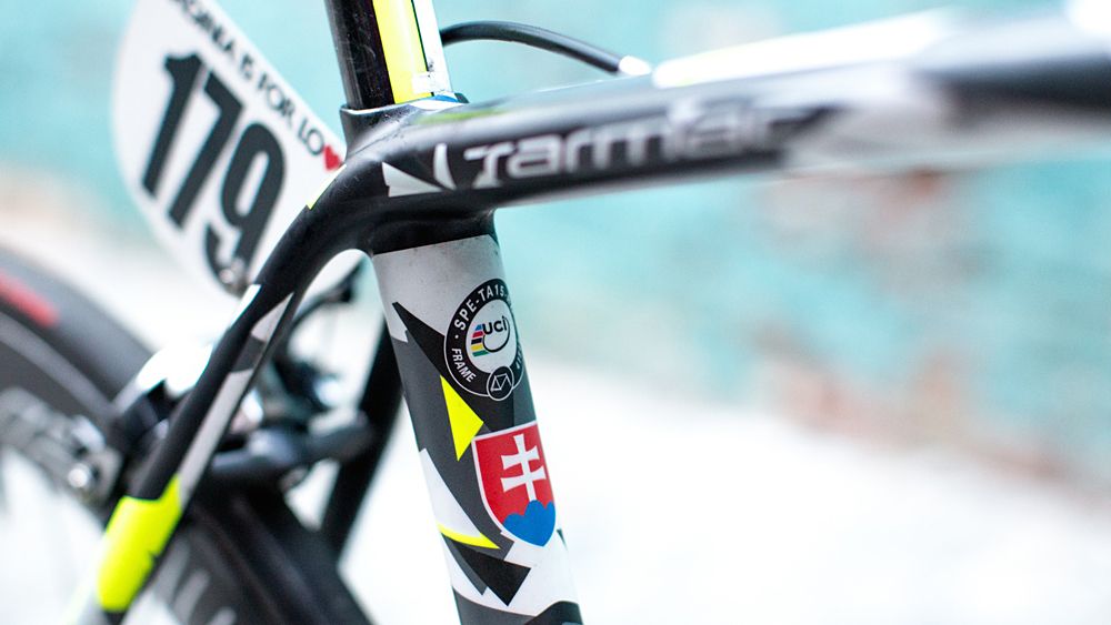 This Tarmac gets a thumbs up from the UCI, the nation of Slovakia, and fans of black-and-white camo