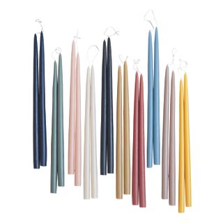 colorful taper candles