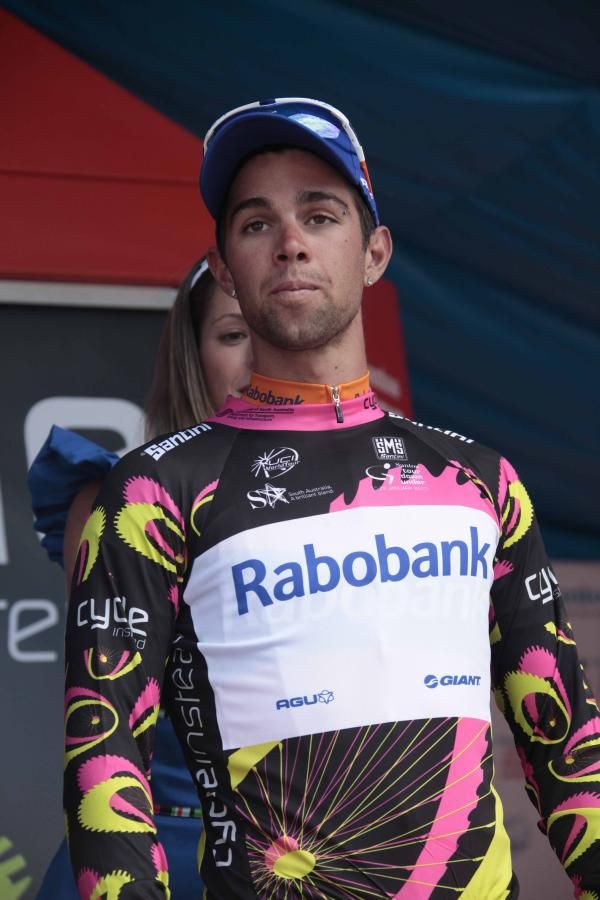 Michael Matthews (Rabobank) on the podium as best young rider.