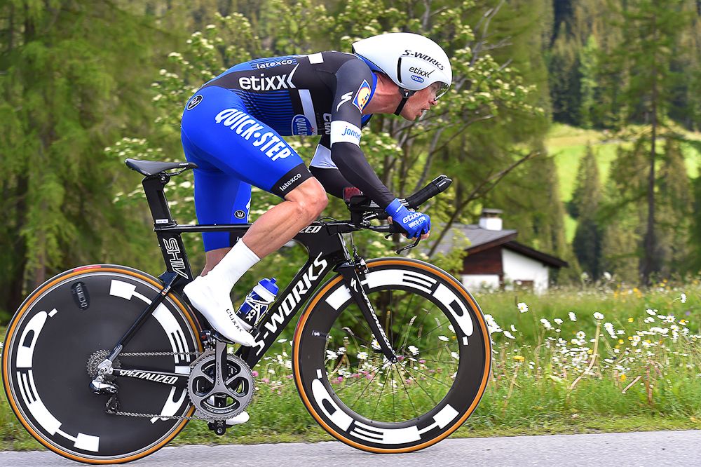 Iljo Keisse in action during stage 8 at the Tour de Suisse