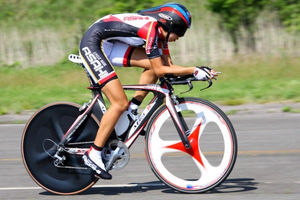 The current women&rsquo;s champion Mayuko Hagiwara (Cycle Base ASAHI).