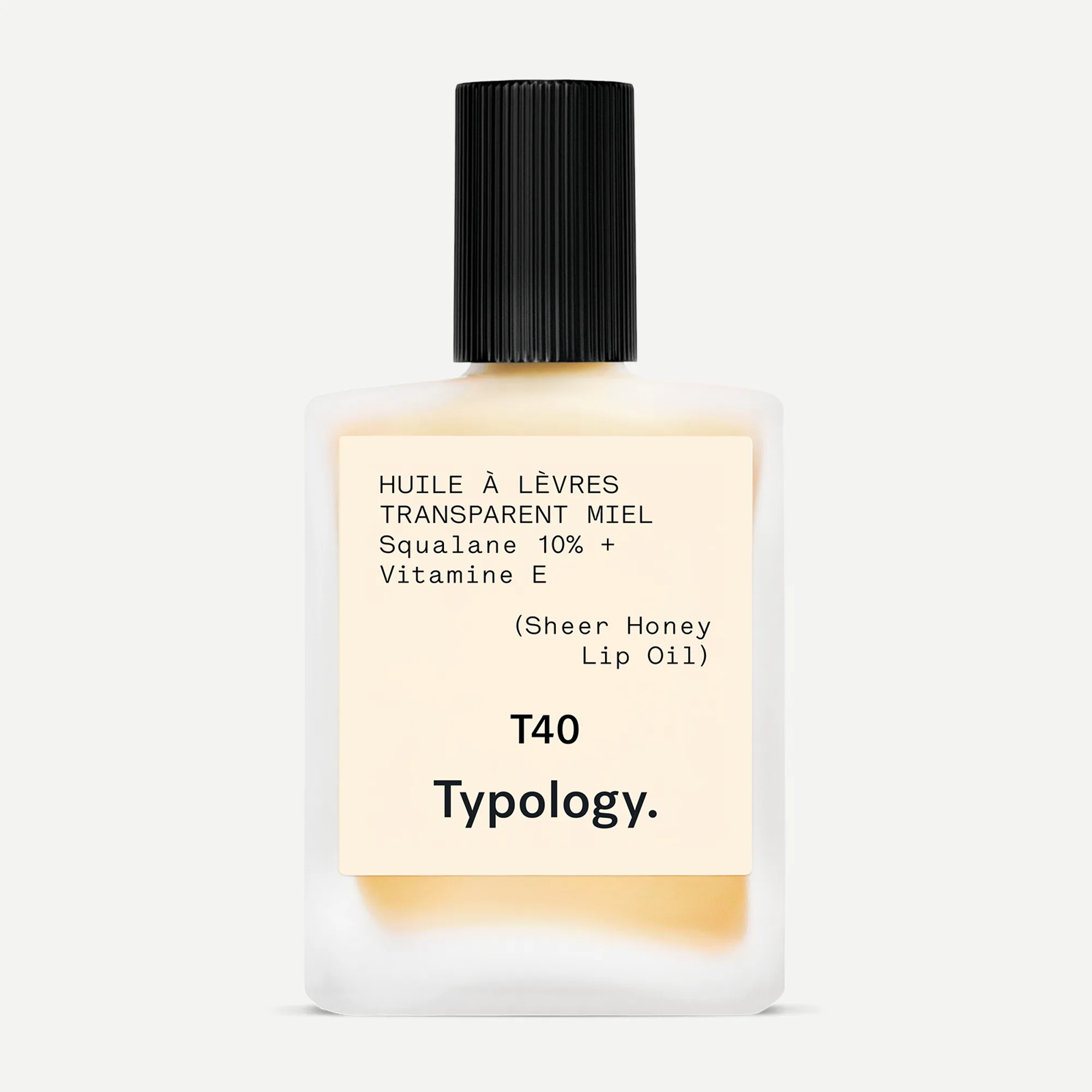Typology T40 Tinted Lip Oil Squalane 10% + Vitamin E - Sheer Honey