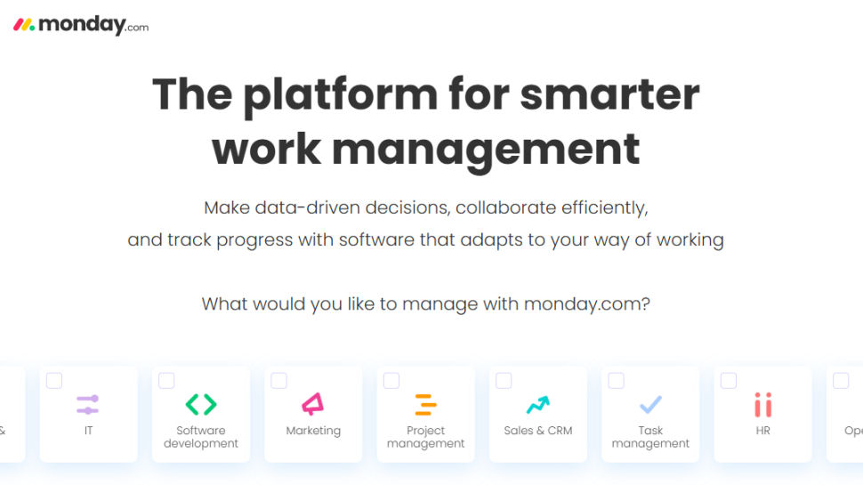 Monday.com website screenshot (May 2025)