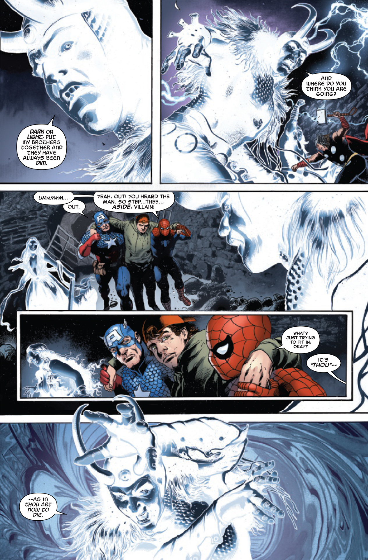 Thor and Spider-Man take the spotlight as Captain America #16 marks the end J Michael Straczynski's run