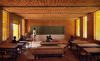 A classroom at the Gando Primary School