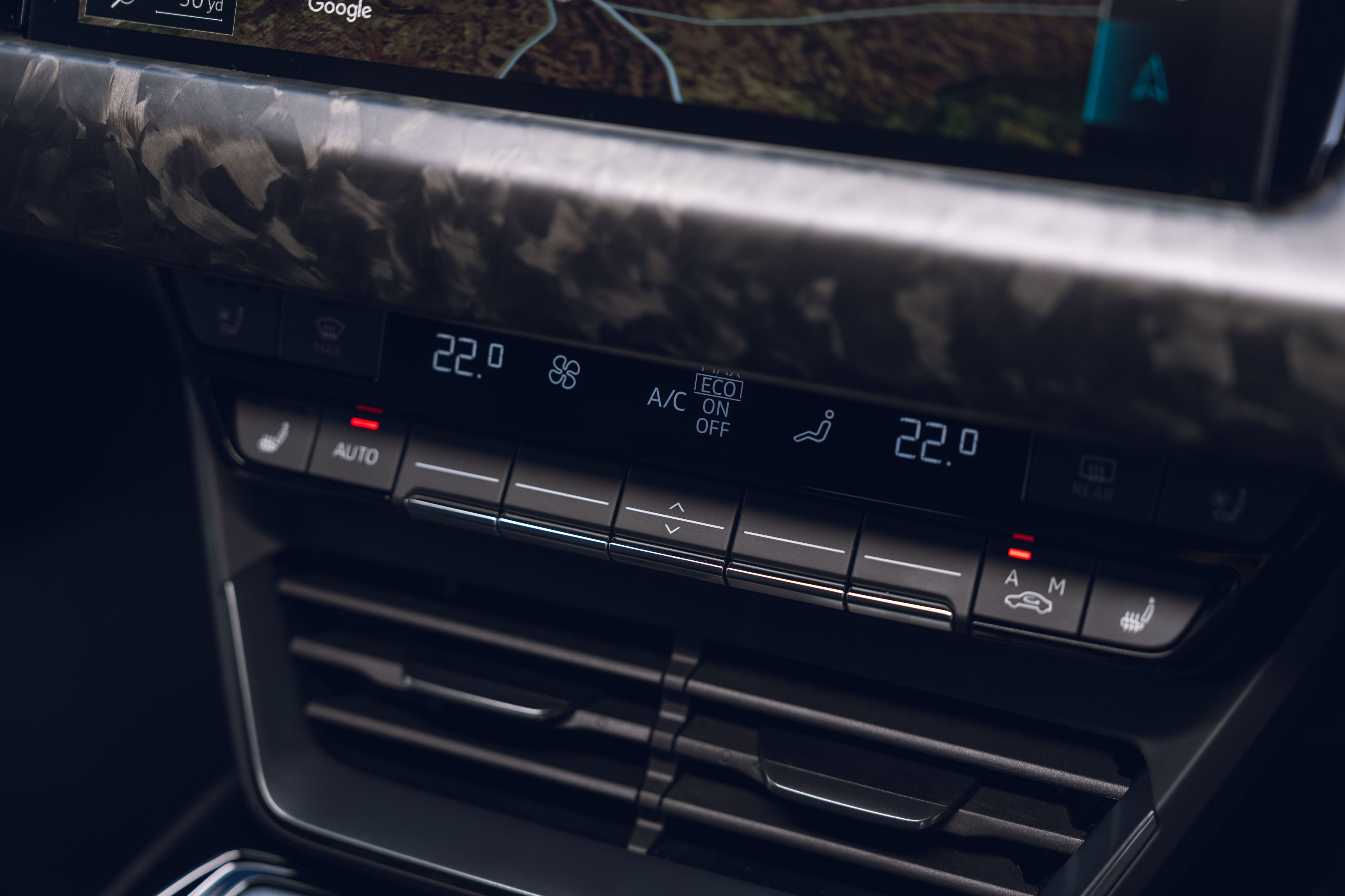 Plenty of buttons: inside the e-tron GT RS Performance