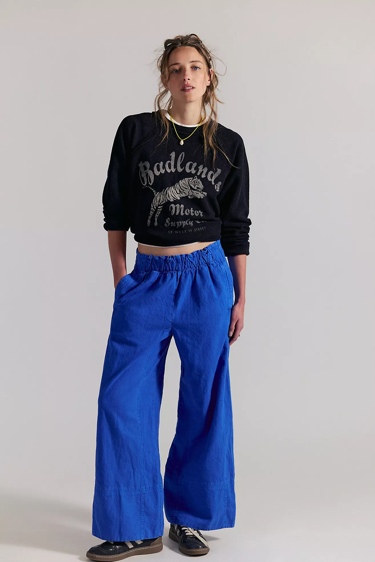 Day's End Linen Pull-On Pants