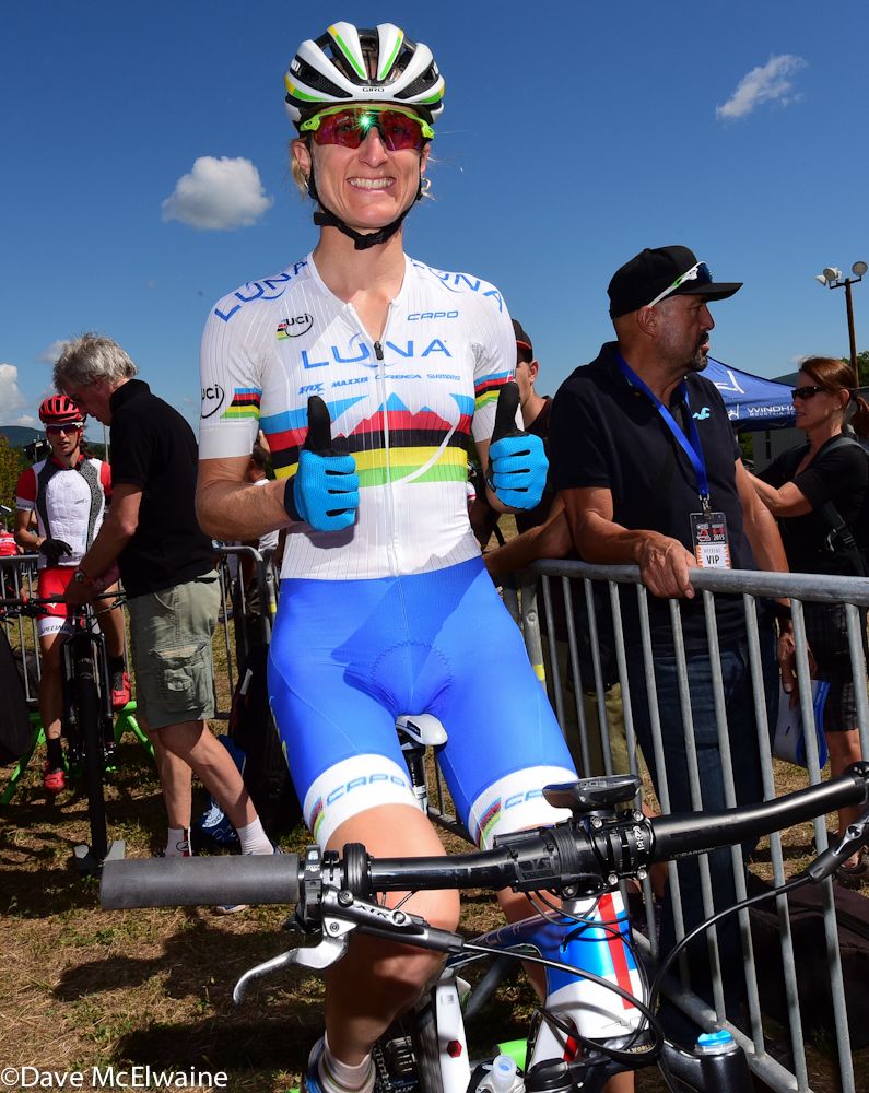 World Champion Catharine Pendrel (Luna Pro Team) is one of the favorites today