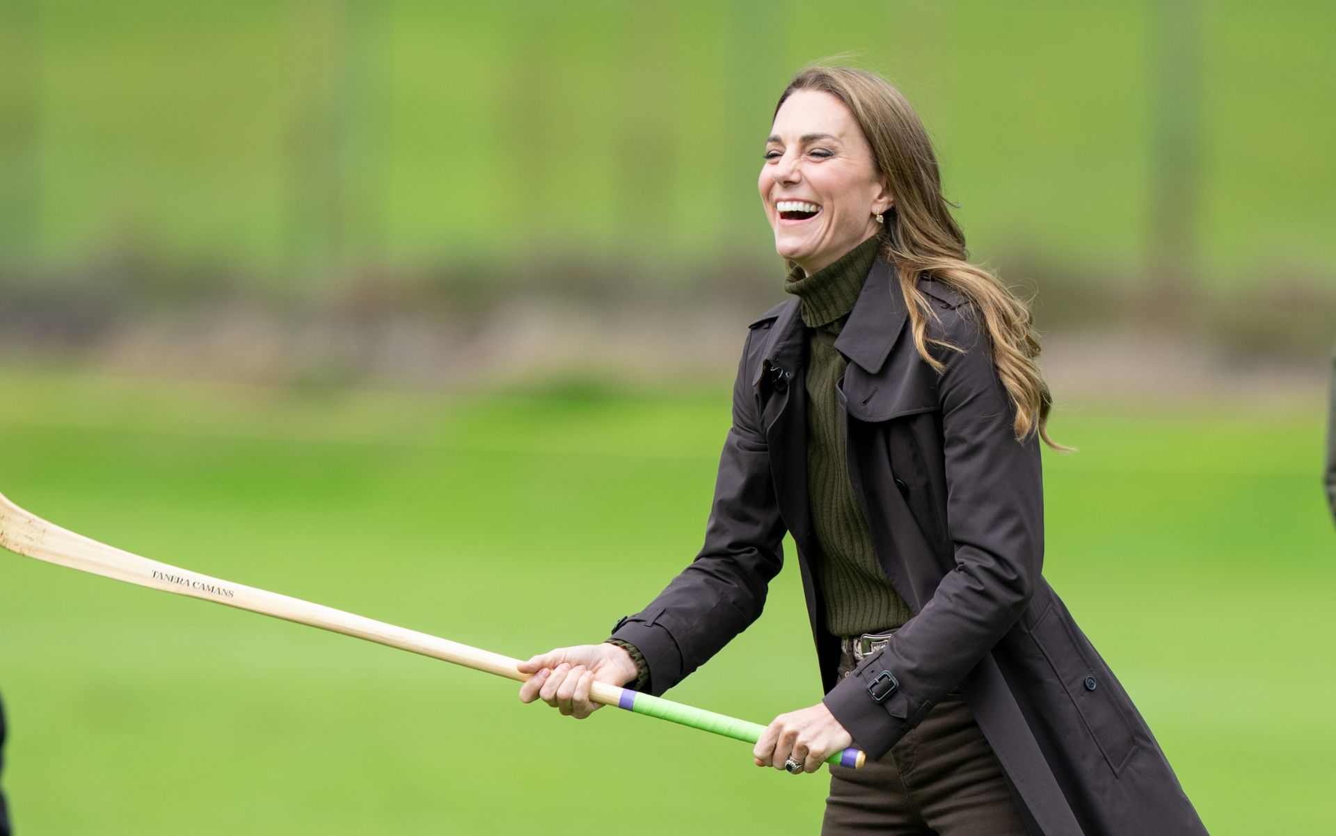 Princess Kate playing shinty