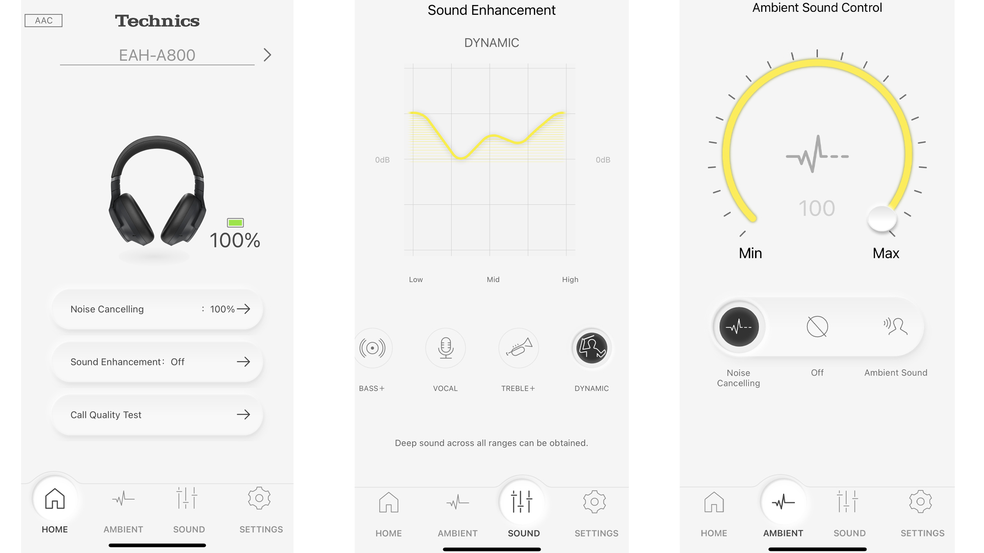 o aplicativo de fones de ouvido technics