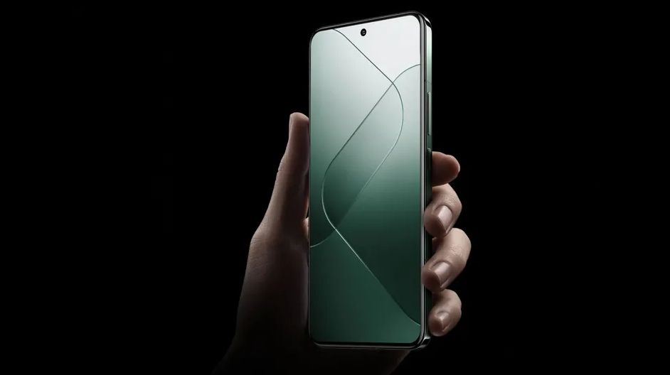 The Xiaomi 14 Pro from the front