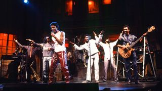 Musical Guest Kool & The Gang perform on February 25, 1984