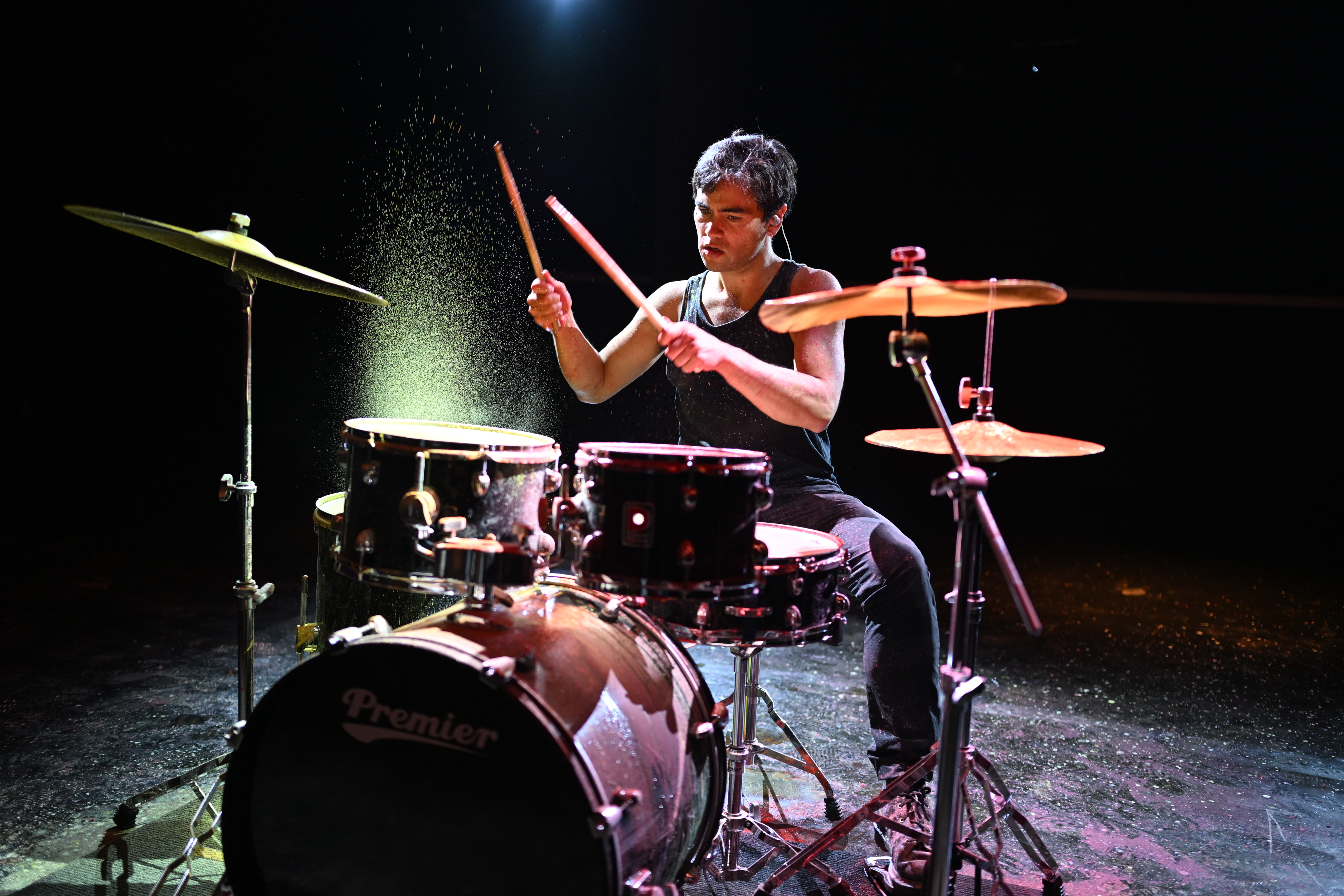 Image of drummer shot with Nikon ZR