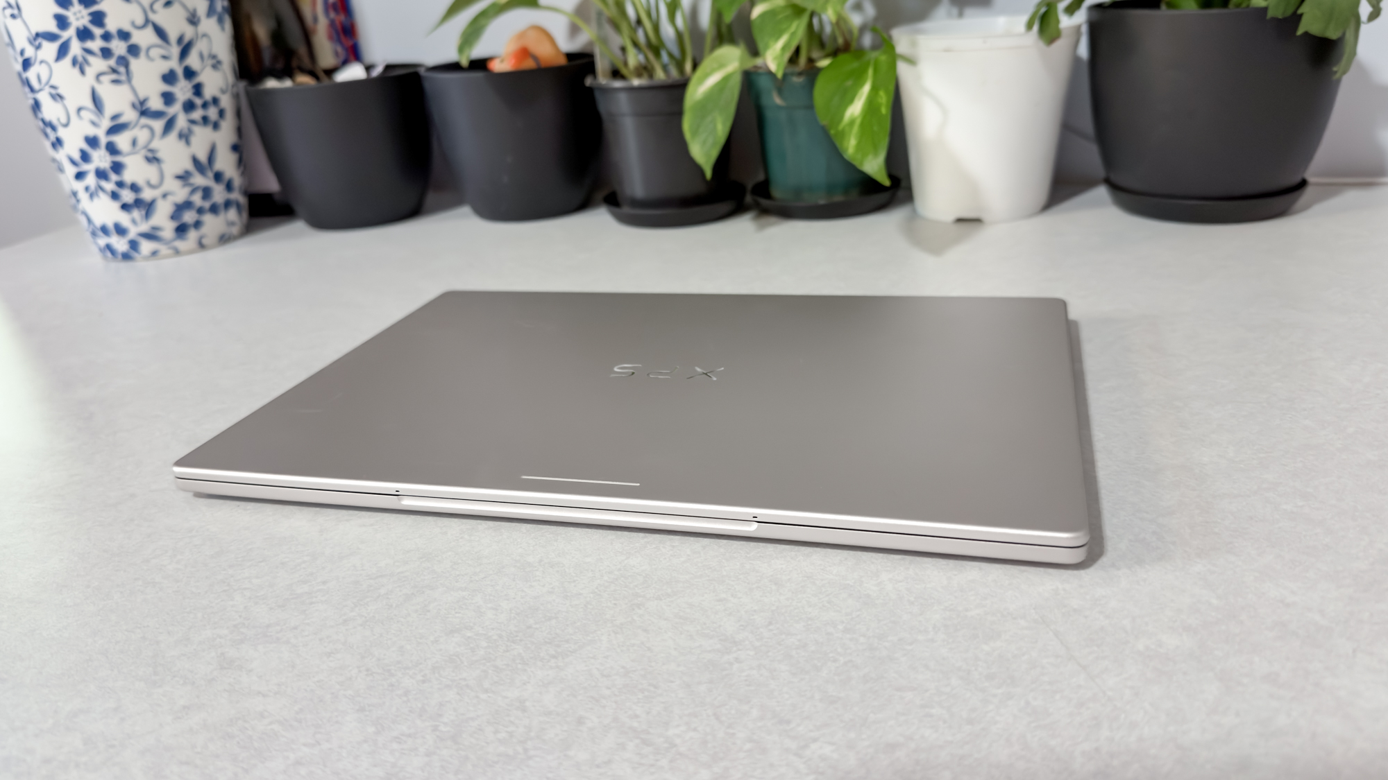 Dell XPS Googlebook on a counter
