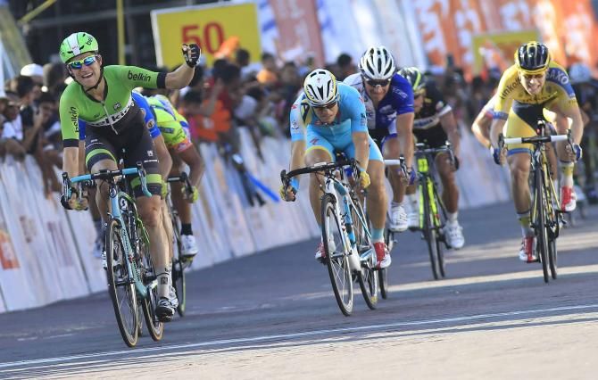 Theo Bos (Belkin) gets the win.
