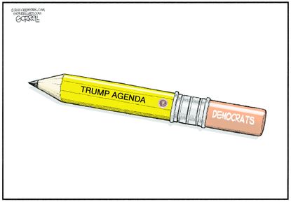 Political cartoon U.S. Trump Democrats