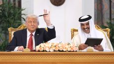 Trump with Emir Al Thani in Doha