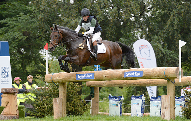 Simon Grieve riding DOUGLAS during the cross country phase of the CCI*** at the Equitrek Bramham International Horse Trials, near Weatherby in Yorkshire in the UK between 8th-11th June 2017
