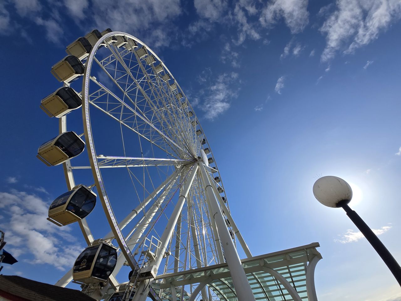 A Ferris wheel