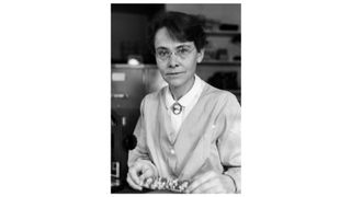 1947 portrait of Barbara McClintock (1902-1992) an American geneticist who won the 1983 Nobel Prize in Physiology or Medicine for her discovery of genetic transposition.