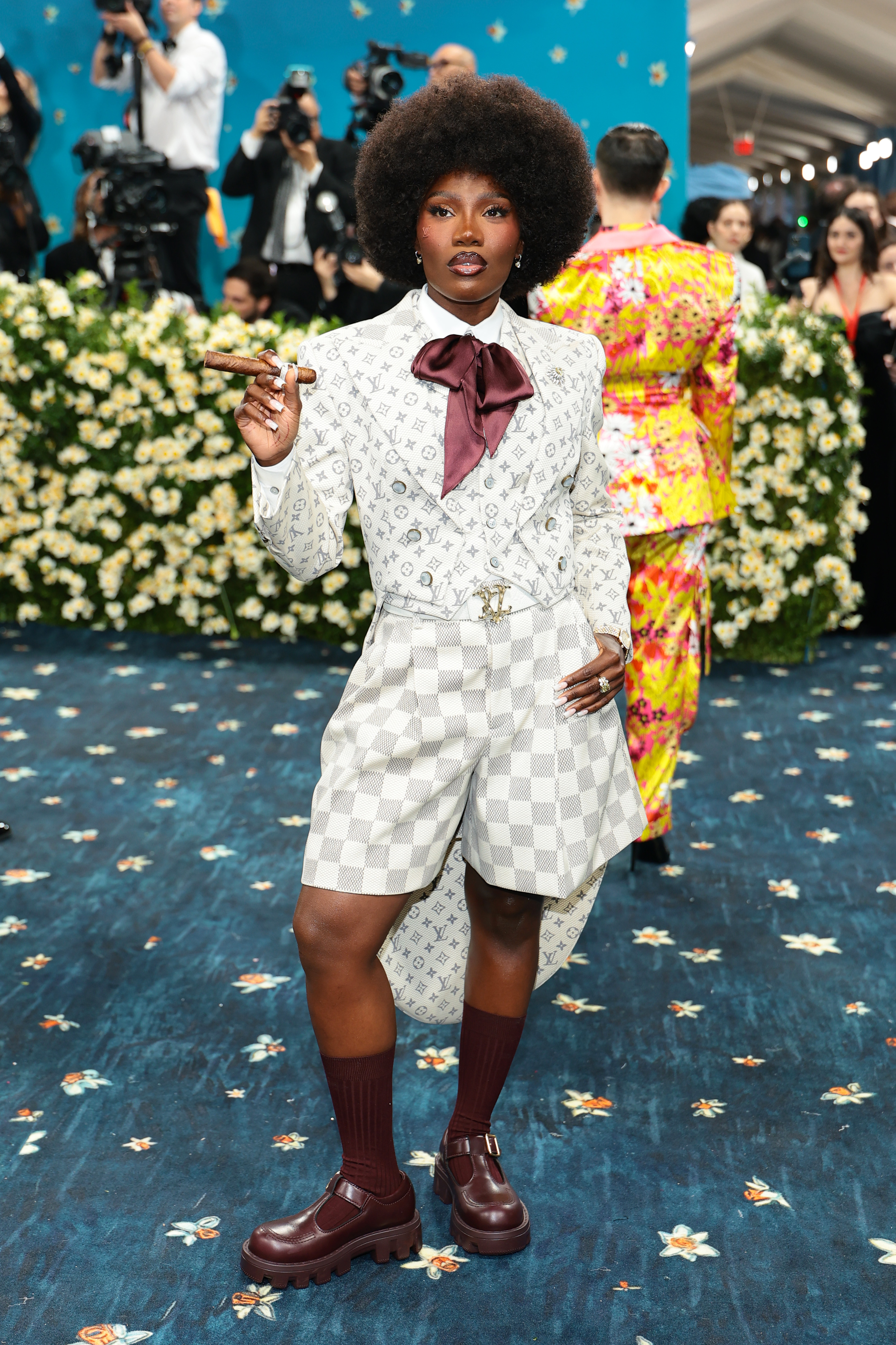 Images of celebrities at the Met Gala in the 2020s.