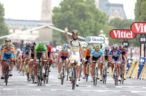 Mark Cavendish (HTC-Columbia) was unstoppable in the finishing sprint