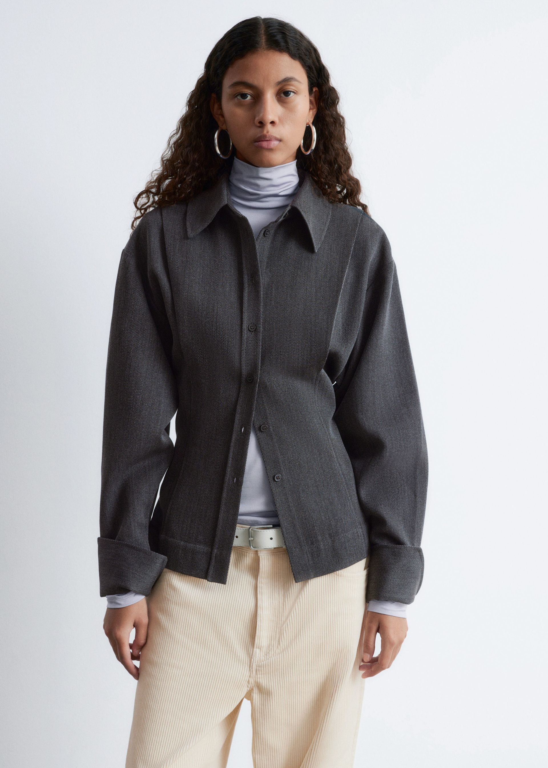 Tapered Wool Shirt
