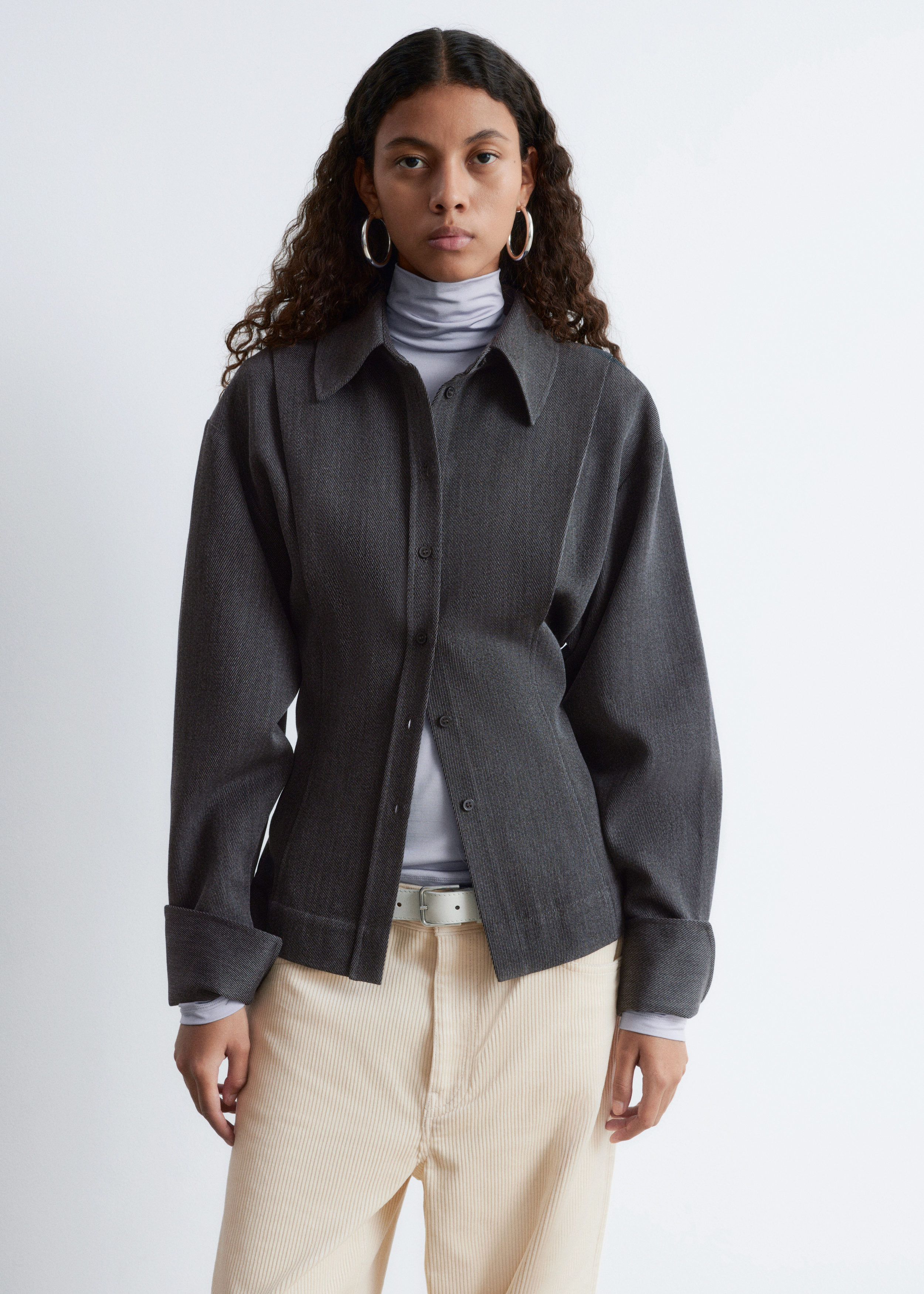 Tapered Wool Shirt