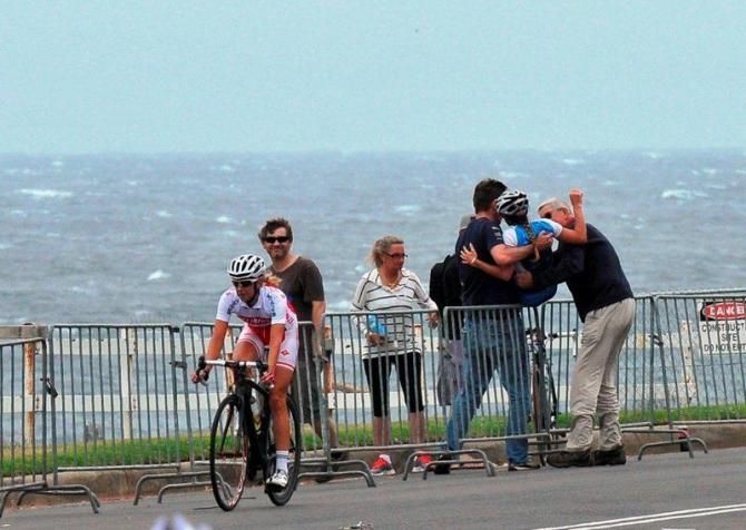 The wind caused some havoc during the day's races
