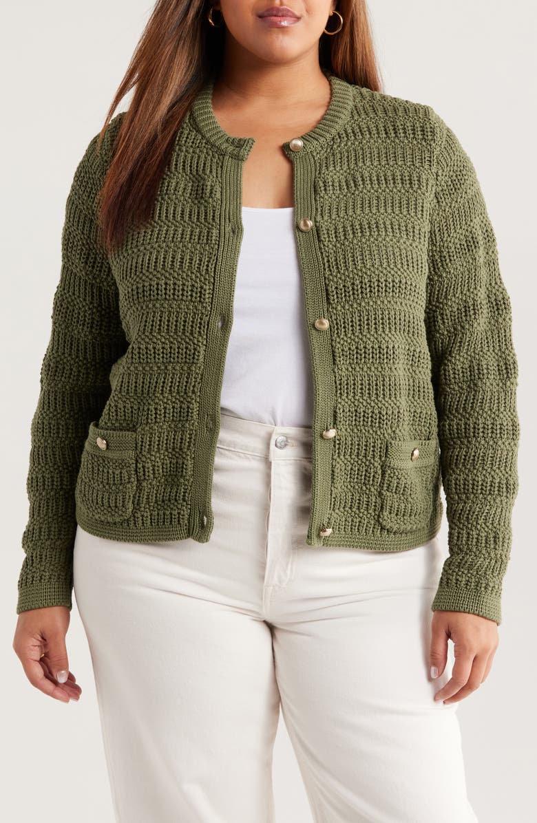 Textured Sweater Jacket