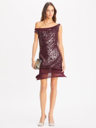 tory burch, Sequined Hoop Dress