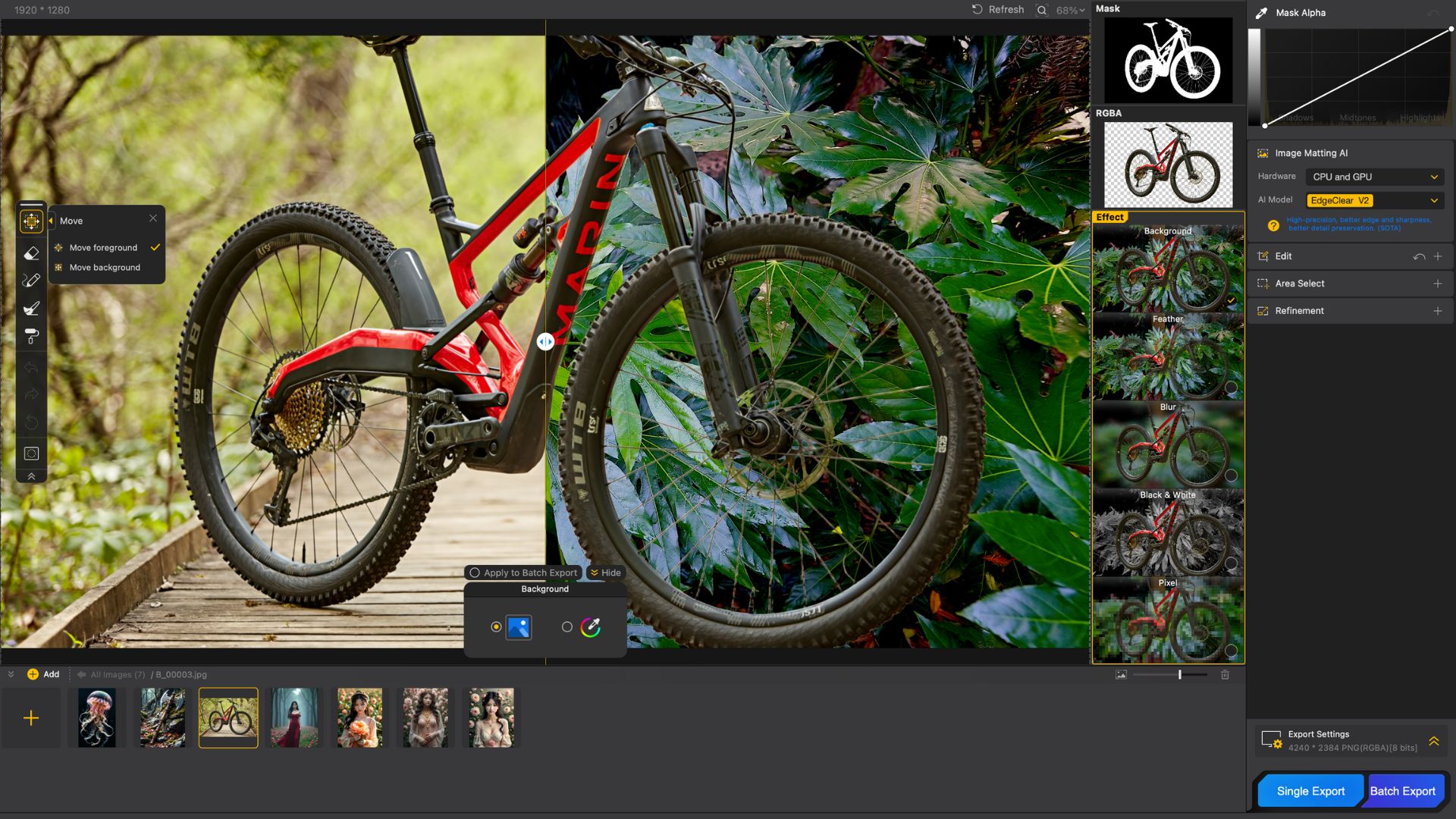 change the background image with ease