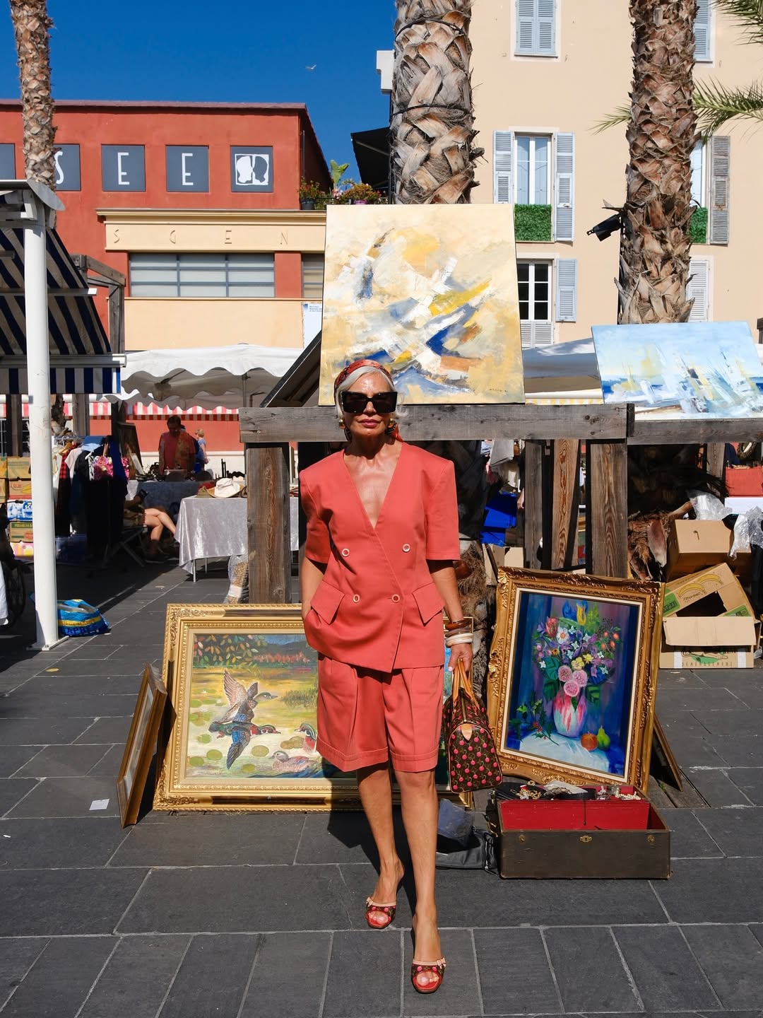 Grece Ghanem wears coral co-ord